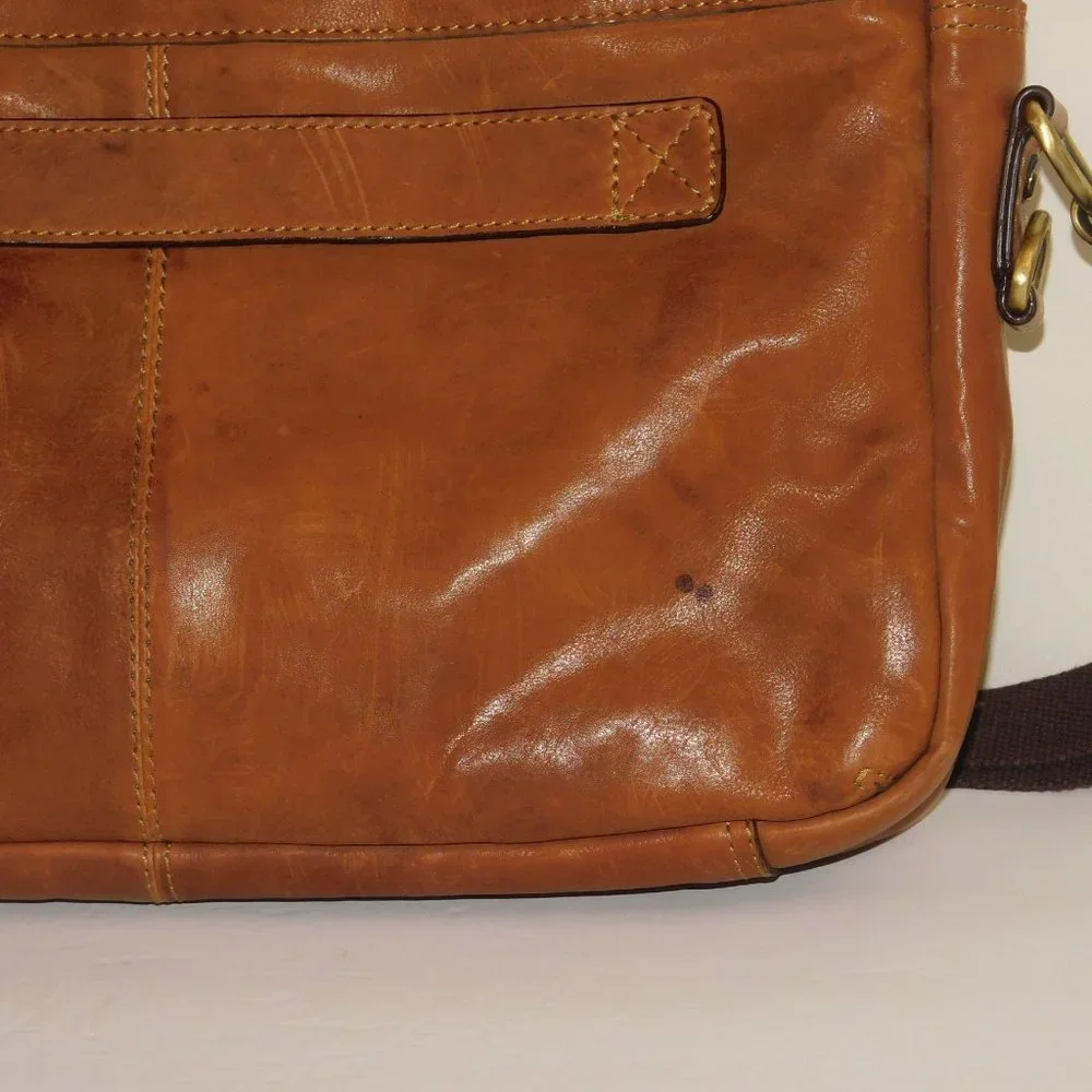 Kenneth Cole Leather Laptop Computer Business Briefcase Bag
